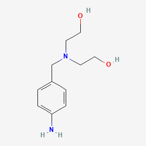 molecular formula C11H18N2O2 B8758143 Ethanol, 2-(4-aminobenzyl)(2-hydroxyethyl)amino- CAS No. 91216-41-0
