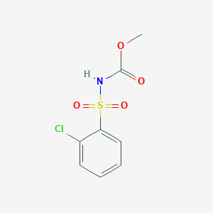 B8758176 Carbamic acid, [(2-chlorophenyl)sulfonyl]-, methyl ester CAS No. 137832-63-4