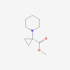 molecular formula C10H17NO2 B8758195 Methyl 1-piperidin-1-ylcyclopropanecarboxylate CAS No. 119326-96-4