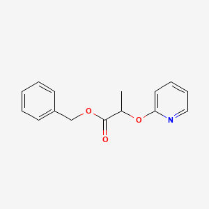molecular formula C15H15NO3 B8758202 Benzyl 2-[(pyridin-2-yl)oxy]propanoate CAS No. 605680-44-2