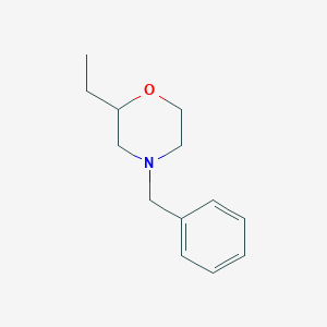 molecular formula C13H19NO B8758211 4-Benzyl-2-ethylmorpholine 