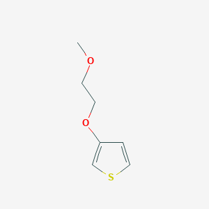 molecular formula C7H10O2S B8758226 3-(2-Methoxyethoxy)thiophene CAS No. 115132-81-5