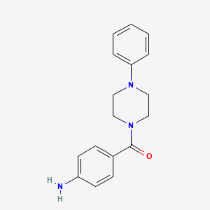 molecular formula C17H19N3O B8758533 (4-Aminophenyl)(4-phenylpiperazin-1-yl)methanone CAS No. 79834-39-2