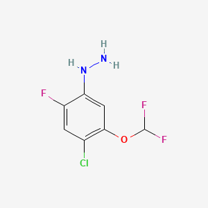 (4-Chloro-5-(difluoromethoxy)-2-fluorophenyl)hydrazine