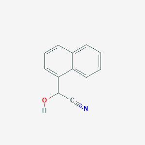 molecular formula C12H9NO B8758606 2-Hydroxy-2-(naphthalen-1-yl)acetonitrile 