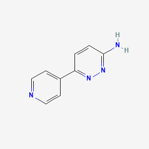 molecular formula C9H8N4 B8758611 6-(Pyridin-4-yl)pyridazin-3-amine 