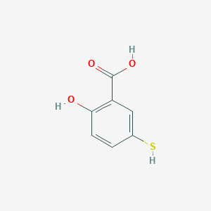 molecular formula C7H6O3S B8758636 2-Hydroxy-5-mercaptobenzoic acid CAS No. 58765-12-1