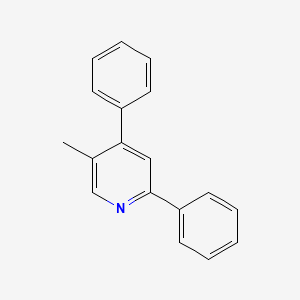 molecular formula C18H15N B8758657 5-Methyl-2,4-diphenylpyridine 