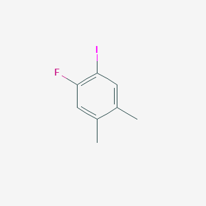 molecular formula C8H8FI B8758662 1,2-Dimethyl-4-fluoro-5-iodobenzene 