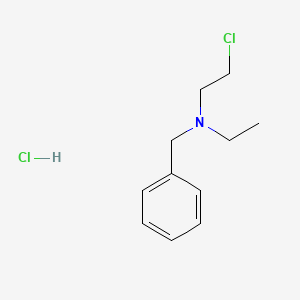molecular formula C11H17Cl2N B8758683 N-Benzyl-2-chloro-N-ethylethanamine hydrochloride CAS No. 23510-14-7