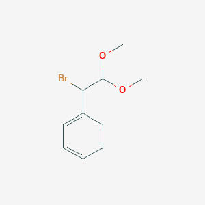 molecular formula C10H13BrO2 B8758687 (1-Bromo-2,2-dimethoxyethyl)benzene 