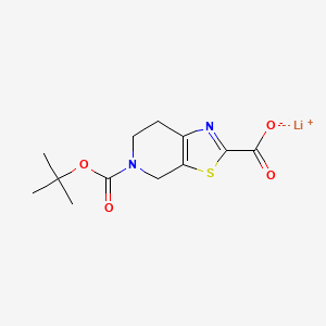 molecular formula C12H15LiN2O4S B8758694 Lithium 5-(tert-butoxycarbonyl)-4,5,6,7-tetrahydrothiazolo[5,4-C]pyridine-2-carboxylate 