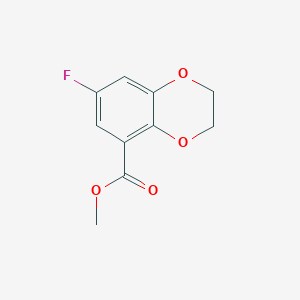 molecular formula C10H9FO4 B8758700 Methyl 7-fluoro-2,3-dihydro-1,4-benzodioxine-5-carboxylate CAS No. 819800-84-5