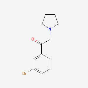 molecular formula C12H14BrNO B8758768 1-(3-Bromophenyl)-2-(1-pyrrolidinyl)ethanone 