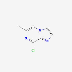 molecular formula C7H6ClN3 B8758868 8-chloro-6-methylimidazo[1,2-a]pyrazine CAS No. 143591-86-0