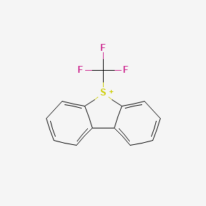 molecular formula C13H8F3S+ B8758885 5-(Trifluoromethyl)dibenzothiophen-5-ium 