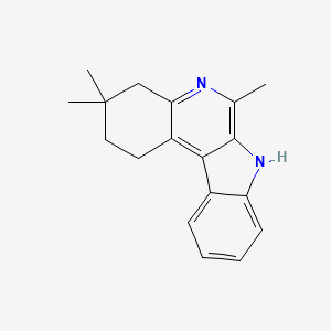 molecular formula C18H20N2 B8758892 3,3,6-trimethyl-2,3,4,7-tetrahydro-1H-indolo[2,3-c]quinoline 