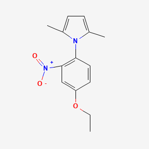 molecular formula C14H16N2O3 B8758922 1-(4-ethoxy-2-nitrophenyl)-2,5-dimethyl-1H-Pyrrole CAS No. 647843-28-5