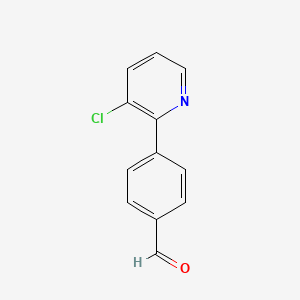 molecular formula C12H8ClNO B8758945 4-(3-Chloropyridin-2-yl)benzaldehyde CAS No. 847446-86-0