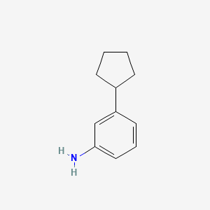 molecular formula C11H15N B8758966 3-Cyclopentylaniline 