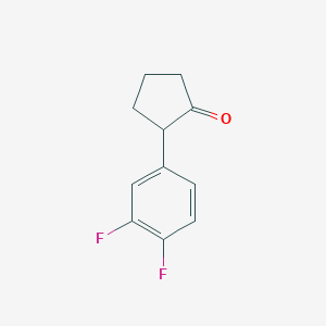 molecular formula C11H10F2O B8759284 2-(3,4-Difluorophenyl)cyclopentanone CAS No. 1260761-67-8