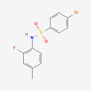 4-bromo-N-(2-fluoro-4-methylphenyl)benzenesulfonamide
