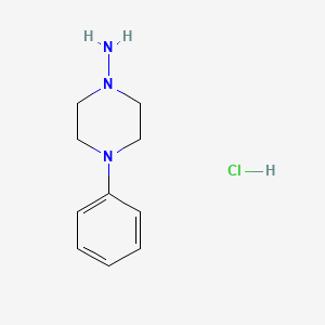 molecular formula C10H16ClN3 B8759325 4-Phenylpiperazin-1-amine hydrochloride 