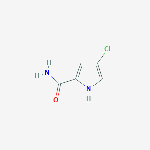 molecular formula C5H5ClN2O B8759336 4-chloro-1H-pyrrole-2-carboxamide 