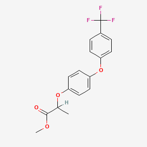 molecular formula C17H15F3O4 B8759350 Trifop-methyl CAS No. 65722-22-7