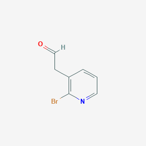molecular formula C7H6BrNO B8759376 2-(2-Bromopyridin-3-yl)acetaldehyde 