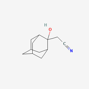 molecular formula C12H17NO B8759408 2-Hydroxyadamantane-2-acetonitrile 