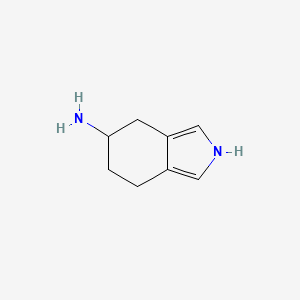 molecular formula C8H12N2 B8759422 dl-5-amino-4,5,6,7-tetrahydro-2H-benzo[c]pyrrole 