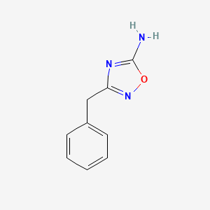 molecular formula C9H9N3O B8759468 3-Benzyl-1,2,4-oxadiazol-5-amine 