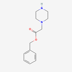 molecular formula C13H18N2O2 B8759472 Benzyl piperazin-1-ylacetate 
