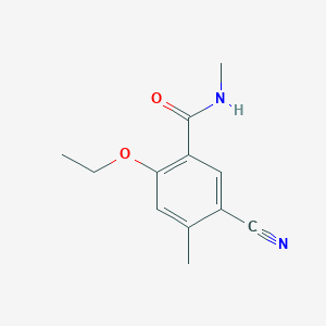 molecular formula C12H14N2O2 B8759483 5-Cyano-2-ethoxy-N,4-dimethylbenzamide CAS No. 474554-08-0