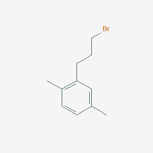 molecular formula C11H15Br B8759495 2-(3-Bromopropyl)-1,4-dimethylbenzene 