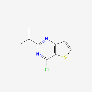 molecular formula C9H9ClN2S B8759512 4-Chloro-2-isopropylthieno[3,2-d]pyrimidine 