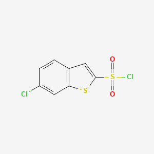molecular formula C8H4Cl2O2S2 B8759552 6-Chloro-benzo[b]thiophene-2-sulfonyl chloride 