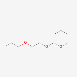 molecular formula C9H17IO3 B8759553 2H-Pyran, tetrahydro-2-[2-(2-iodoethoxy)ethoxy]- CAS No. 88454-93-7