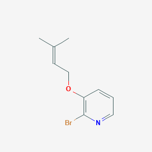 molecular formula C10H12BrNO B8759554 2-Bromo-3-[(3-methylbut-2-EN-1-YL)oxy]pyridine CAS No. 104886-37-5