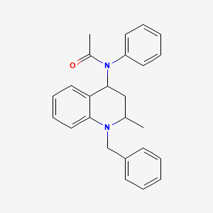 molecular formula C25H26N2O B8759579 N-(1-benzyl-2-methyl-1,2,3,4-tetrahydroquinolin-4-yl)-N-phenylacetamide 