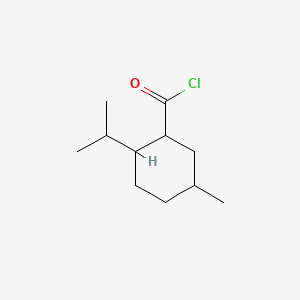 molecular formula C11H19ClO B8759581 Cyclohexanecarbonyl chloride, 5-methyl-2-(1-methylethyl)- 