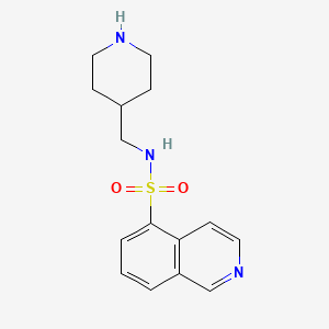 molecular formula C15H19N3O2S B8759672 N-(piperidin-4-ylmethyl)isoquinoline-5-sulfonamide CAS No. 126234-76-2