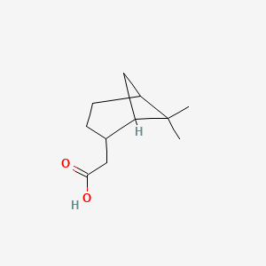 molecular formula C11H18O2 B8759720 (6,6-Dimethylbicyclo[3.1.1]hept-2-yl)acetic acid CAS No. 5323-89-7