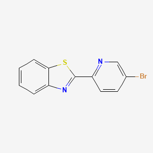 molecular formula C12H7BrN2S B8759730 2-(5-Bromopyridin-2-yl)benzo[d]thiazole 