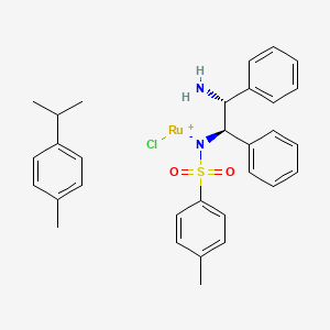 molecular formula C31H35ClN2O2RuS B8759761 (R,R)-N-(p-Toluenesulfonyl)-1,2-diphenylethanediamine(chloro)(p-cymene)ruthenium(II) 