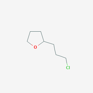 molecular formula C7H13ClO B8759784 2-(3-Chloropropyl)tetrahydrofuran 