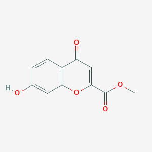 molecular formula C11H8O5 B8759798 Methyl 7-hydroxy-4-oxo-4H-chromene-2-carboxylate 