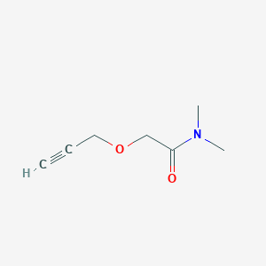 molecular formula C7H11NO2 B8759826 N,N-dimethyl-2-(prop-2-yn-1-yloxy)acetamide 