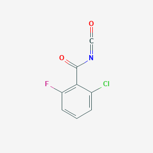 molecular formula C8H3ClFNO2 B8759975 2-Chloro-6-fluorobenzoyl isocyanate CAS No. 71791-39-4